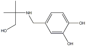 4-{[(1-hydroxy-2-methylpropan-2-yl)amino]methyl}benzene-1,2-diol 结构式