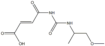 4-{[(1-methoxypropan-2-yl)carbamoyl]amino}-4-oxobut-2-enoic acid 结构式