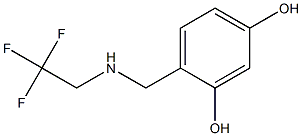 4-{[(2,2,2-trifluoroethyl)amino]methyl}benzene-1,3-diol 结构式