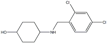 4-{[(2,4-dichlorophenyl)methyl]amino}cyclohexan-1-ol 结构式