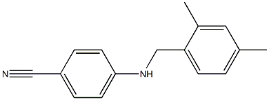 4-{[(2,4-dimethylphenyl)methyl]amino}benzonitrile 结构式