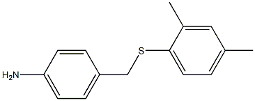 4-{[(2,4-dimethylphenyl)sulfanyl]methyl}aniline 结构式