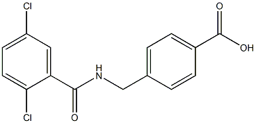 4-{[(2,5-dichlorophenyl)formamido]methyl}benzoic acid 结构式