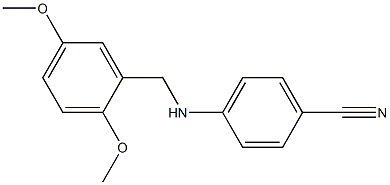 4-{[(2,5-dimethoxyphenyl)methyl]amino}benzonitrile 结构式