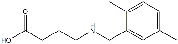 4-{[(2,5-dimethylphenyl)methyl]amino}butanoic acid 结构式