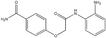 4-{[(2-aminophenyl)carbamoyl]methoxy}benzamide 结构式