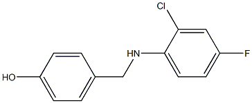 4-{[(2-chloro-4-fluorophenyl)amino]methyl}phenol 结构式