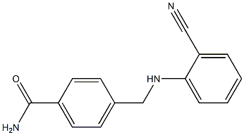 4-{[(2-cyanophenyl)amino]methyl}benzamide 结构式