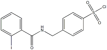 4-{[(2-iodophenyl)formamido]methyl}benzene-1-sulfonyl chloride 结构式