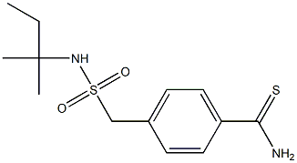 4-{[(2-methylbutan-2-yl)sulfamoyl]methyl}benzene-1-carbothioamide 结构式