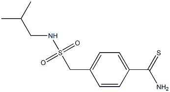 4-{[(2-methylpropyl)sulfamoyl]methyl}benzene-1-carbothioamide 结构式