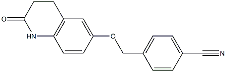 4-{[(2-oxo-1,2,3,4-tetrahydroquinolin-6-yl)oxy]methyl}benzonitrile 结构式