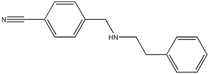4-{[(2-phenylethyl)amino]methyl}benzonitrile 结构式