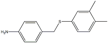 4-{[(3,4-dimethylphenyl)sulfanyl]methyl}aniline 结构式