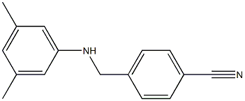 4-{[(3,5-dimethylphenyl)amino]methyl}benzonitrile 结构式