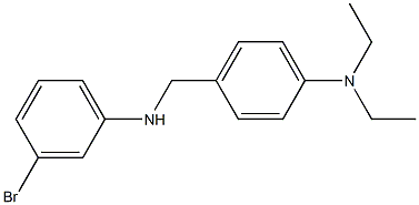 4-{[(3-bromophenyl)amino]methyl}-N,N-diethylaniline 结构式