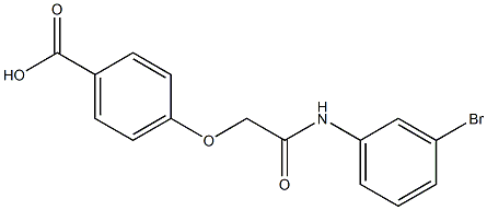 4-{[(3-bromophenyl)carbamoyl]methoxy}benzoic acid 结构式