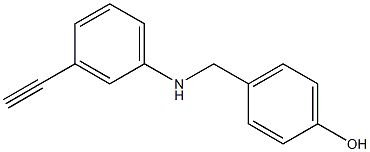 4-{[(3-ethynylphenyl)amino]methyl}phenol 结构式