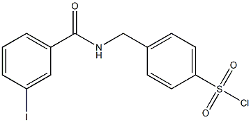 4-{[(3-iodophenyl)formamido]methyl}benzene-1-sulfonyl chloride 结构式