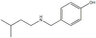 4-{[(3-methylbutyl)amino]methyl}phenol 结构式