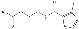 4-{[(3-methylthien-2-yl)carbonyl]amino}butanoic acid 结构式