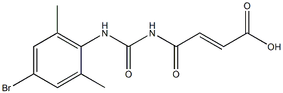 4-{[(4-bromo-2,6-dimethylphenyl)carbamoyl]amino}-4-oxobut-2-enoic acid 结构式