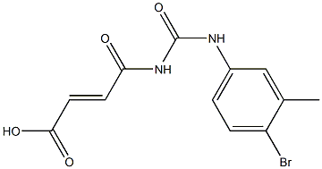 4-{[(4-bromo-3-methylphenyl)carbamoyl]amino}-4-oxobut-2-enoic acid 结构式