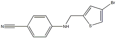 4-{[(4-bromothiophen-2-yl)methyl]amino}benzonitrile 结构式