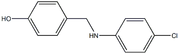 4-{[(4-chlorophenyl)amino]methyl}phenol 结构式