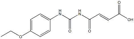 4-{[(4-ethoxyphenyl)carbamoyl]amino}-4-oxobut-2-enoic acid 结构式
