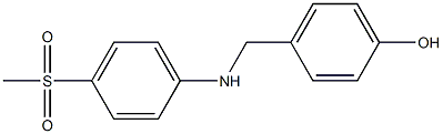 4-{[(4-methanesulfonylphenyl)amino]methyl}phenol 结构式