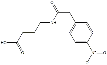 4-{[(4-nitrophenyl)acetyl]amino}butanoic acid 结构式