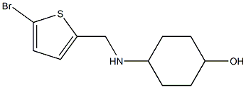 4-{[(5-bromothiophen-2-yl)methyl]amino}cyclohexan-1-ol 结构式