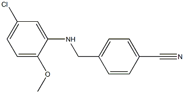 4-{[(5-chloro-2-methoxyphenyl)amino]methyl}benzonitrile 结构式