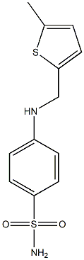 4-{[(5-methylthiophen-2-yl)methyl]amino}benzene-1-sulfonamide 结构式