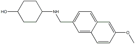 4-{[(6-methoxynaphthalen-2-yl)methyl]amino}cyclohexan-1-ol 结构式