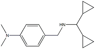 4-{[(dicyclopropylmethyl)amino]methyl}-N,N-dimethylaniline 结构式