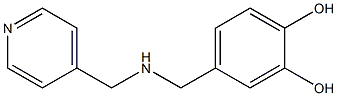 4-{[(pyridin-4-ylmethyl)amino]methyl}benzene-1,2-diol 结构式