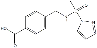 4-{[1-(1H-pyrazol-1-yl)acetamido]methyl}benzoic acid 结构式