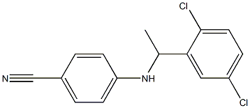 4-{[1-(2,5-dichlorophenyl)ethyl]amino}benzonitrile 结构式