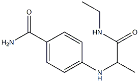 4-{[1-(ethylcarbamoyl)ethyl]amino}benzamide 结构式