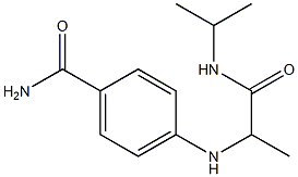 4-{[1-(propan-2-ylcarbamoyl)ethyl]amino}benzamide 结构式