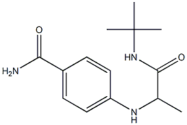 4-{[1-(tert-butylcarbamoyl)ethyl]amino}benzamide 结构式