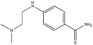 4-{[2-(dimethylamino)ethyl]amino}benzene-1-carbothioamide 结构式