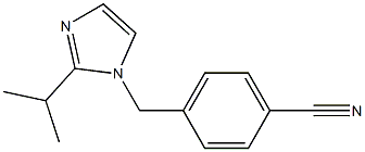 4-{[2-(propan-2-yl)-1H-imidazol-1-yl]methyl}benzonitrile 结构式