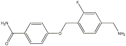 4-{[4-(aminomethyl)-2-fluorophenyl]methoxy}benzamide 结构式