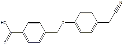 4-{[4-(cyanomethyl)phenoxy]methyl}benzoic acid 结构式