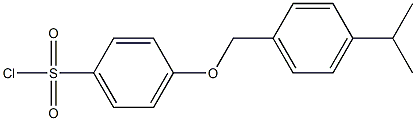 4-{[4-(propan-2-yl)phenyl]methoxy}benzene-1-sulfonyl chloride 结构式