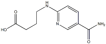 4-{[5-(aminocarbonyl)pyridin-2-yl]amino}butanoic acid 结构式