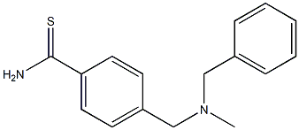 4-{[benzyl(methyl)amino]methyl}benzenecarbothioamide 结构式